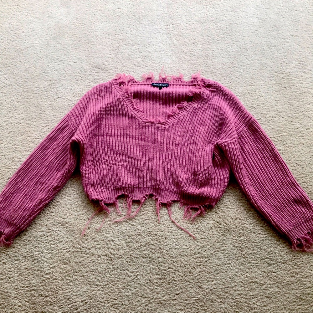Mauve Pink knitted sweater